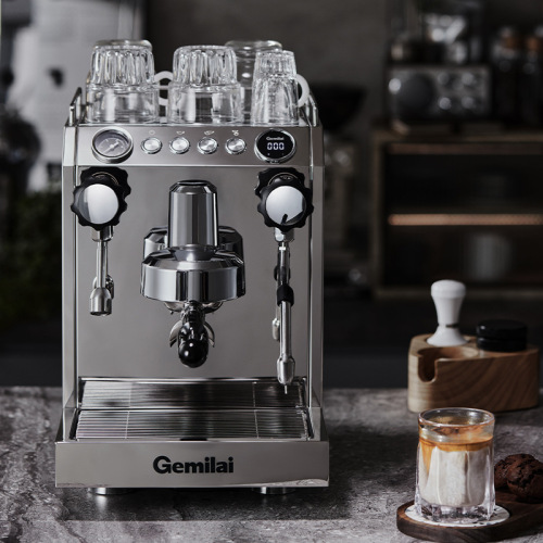 Gramley CRM3145 Dual Eyed Italian Espresso Semi-Automatic Commercial Coffee Machine Home Professional Steam Milk Foam Machine