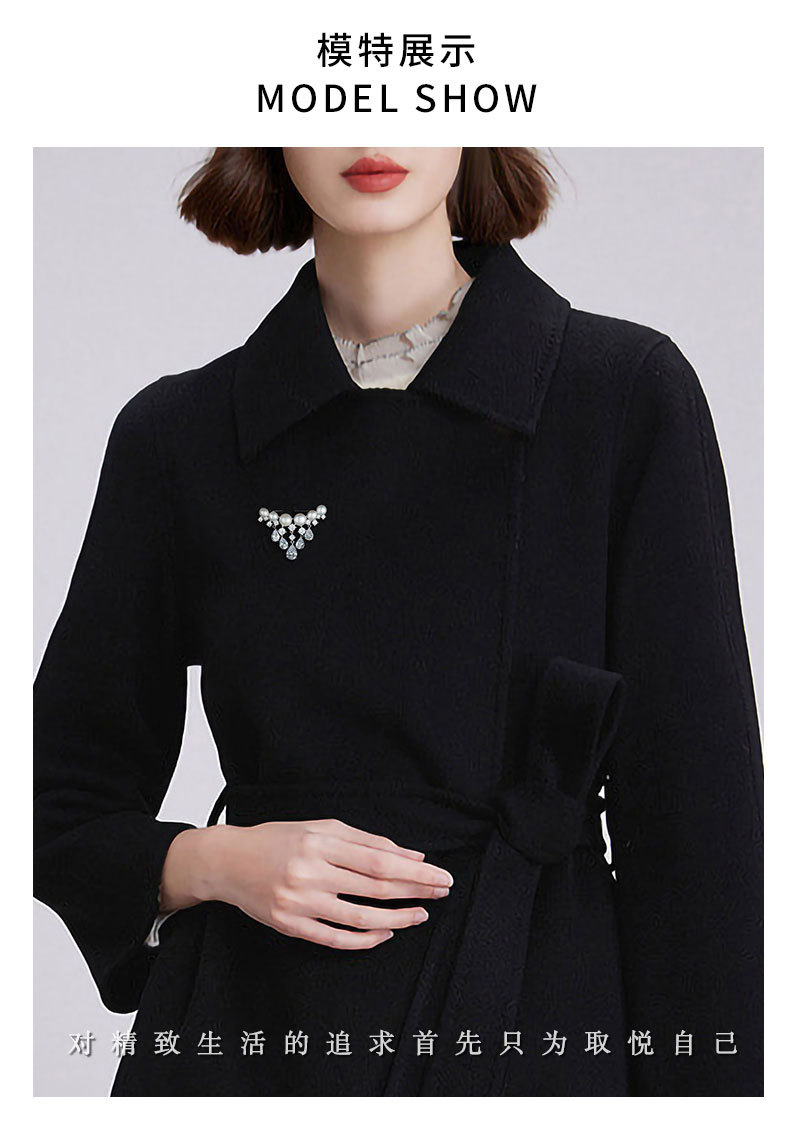 日韩百搭天然淡水珍珠流苏胸针高档精致奢华吊坠别针批