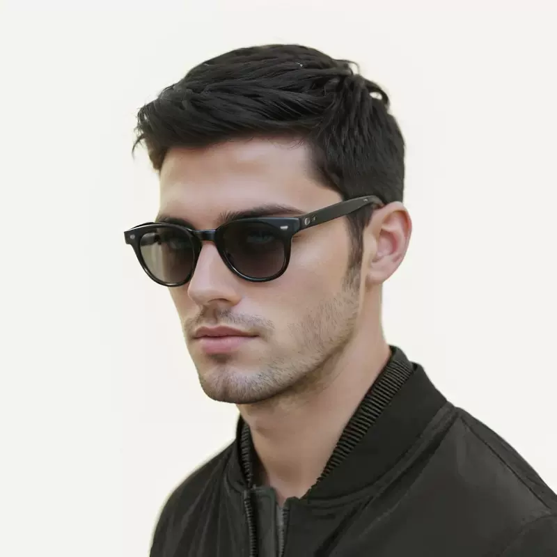 欧美假发男外贸爆款色男士短款 黑色玫瑰网欧美假发化纤 一件代发