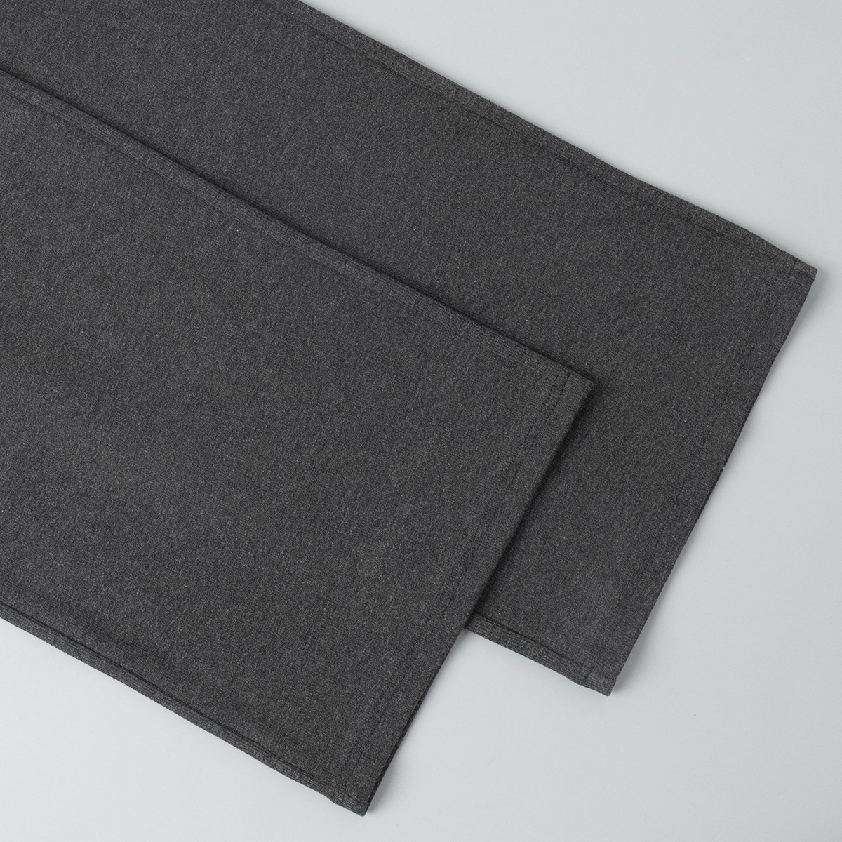 Geribbeld gebreide set met mock neck vest en broek voor dames_voghion.com