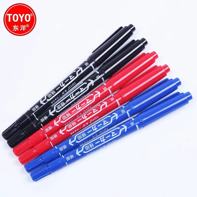 Маркер TOYO Toyo TM192, тонкий наконечник, крючковый наконечник, маленький двусторонний масляный маркер для детской росписи