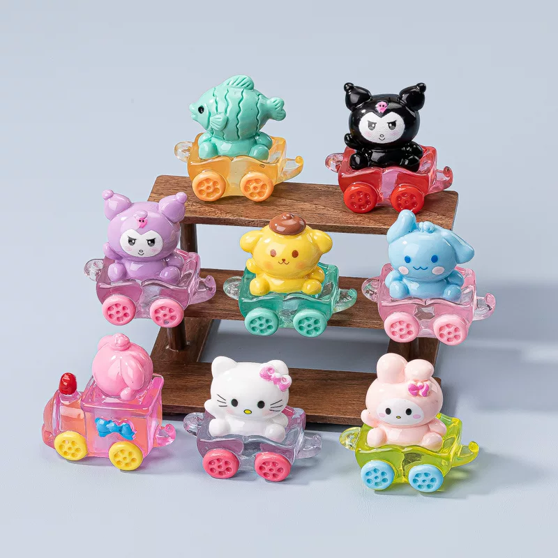 Creative cartoon train, accessory with accessories, toy, DIY
