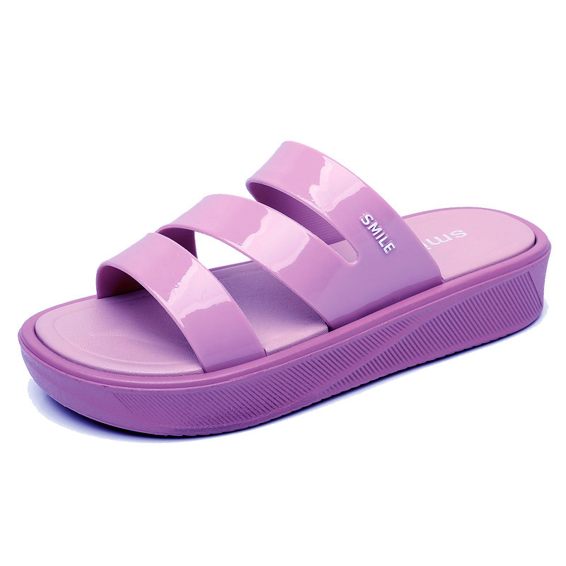 Pantuflas de Plataforma con Tira Única Plástico para Playa y Exteriores image 9