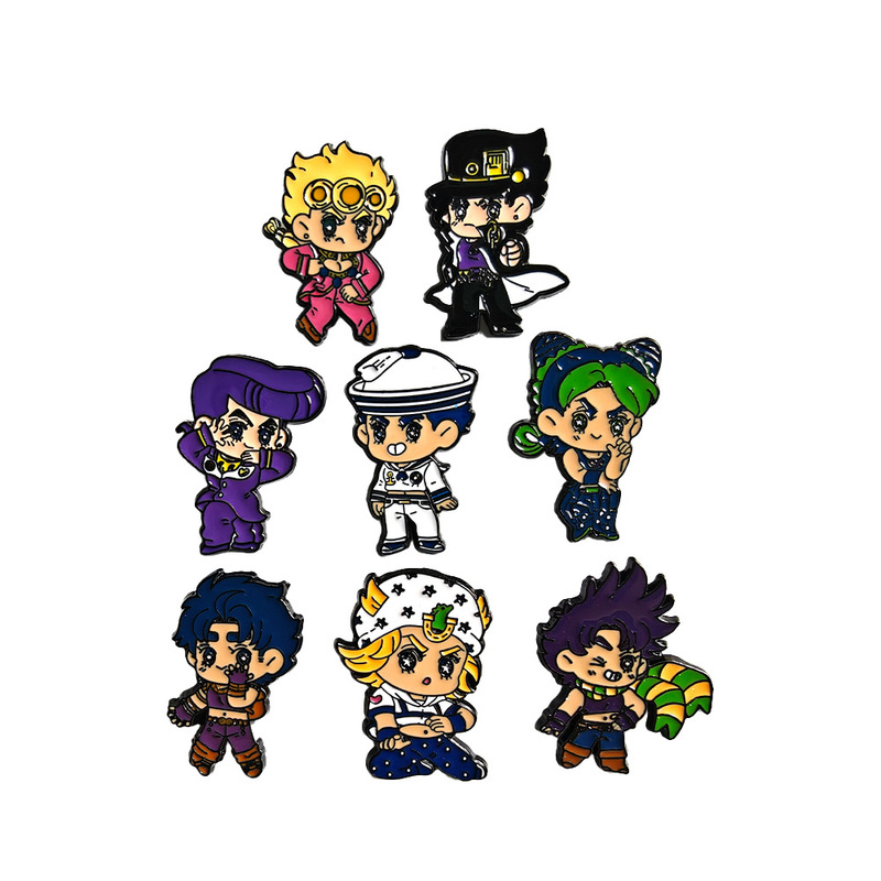 Anime Jojo's Bizarre Adventure Metal Badge Jotaro Kujo Jotaro Cartoon Brooch Cute Character Pin Anime Jojo's Bizarre Adventure Metal Badge Jotaro Kujo Jotaro Cartoon Brooch Cute Character Pin