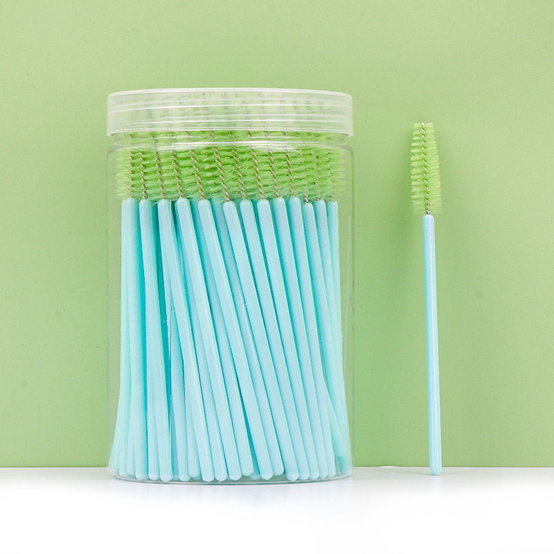 Venta al por mayor desechables barril cepillo de pestañas maquillaje cepillo de maquillaje herramienta portátil espiral pestañas peine rizador de pestañas