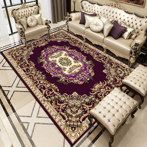 Light Luxury Vintage European-Style Living Room Full-Size Rug & Floor Mat – Stylish Hotel & Lounge Area Carpet, Perfect for Home Use with Seamless Design