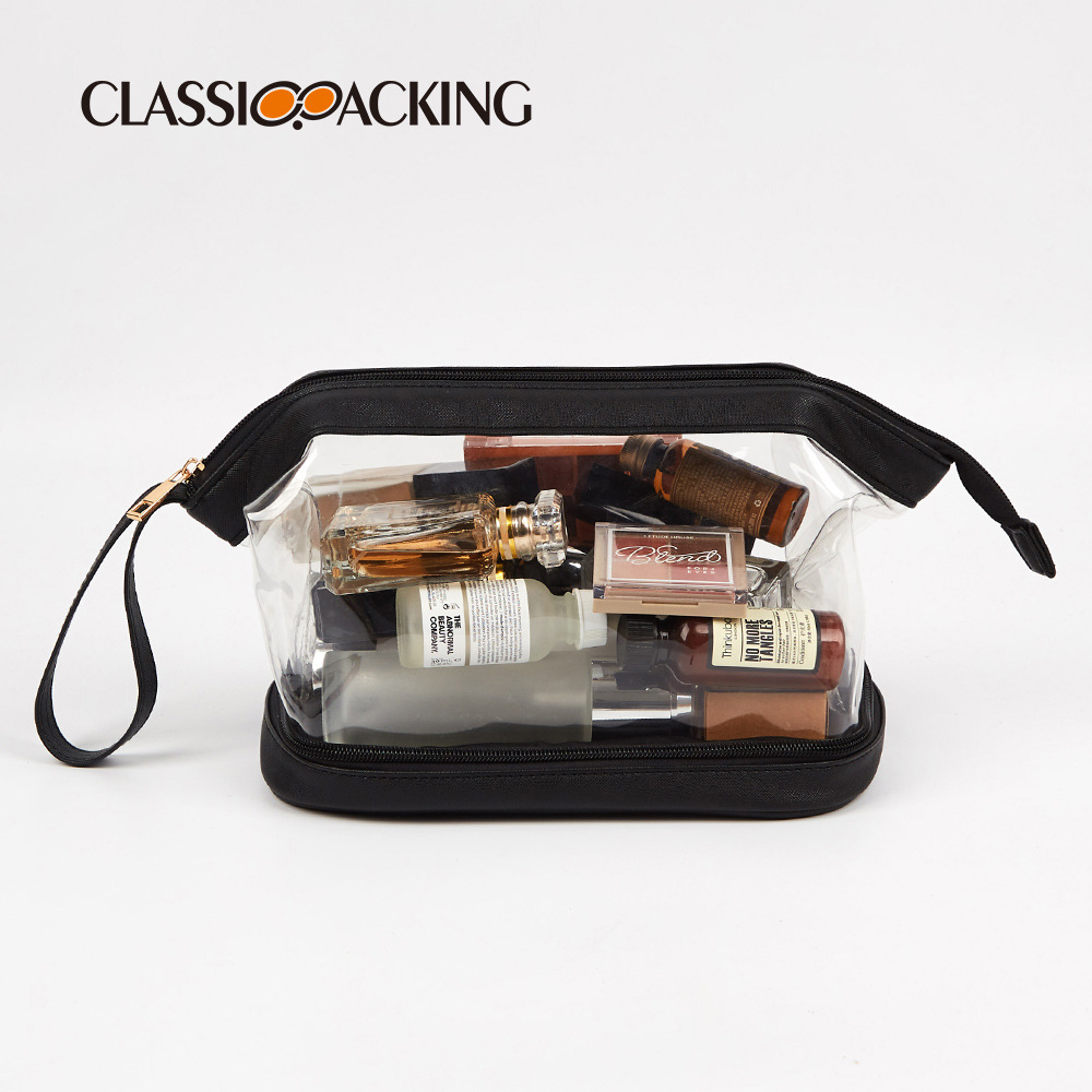 Fábrica al por mayor de PVC impermeable bolsa de cosméticos portátil de viaje multifuncional bolsa de almacenamiento portátil bolsa de lavado