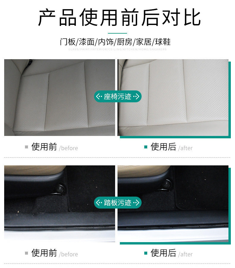Multi-Functional Car Interior Cleaner, Powerful Stain Remover, Multi-Purpose Beauty Care Foam Cleaner
