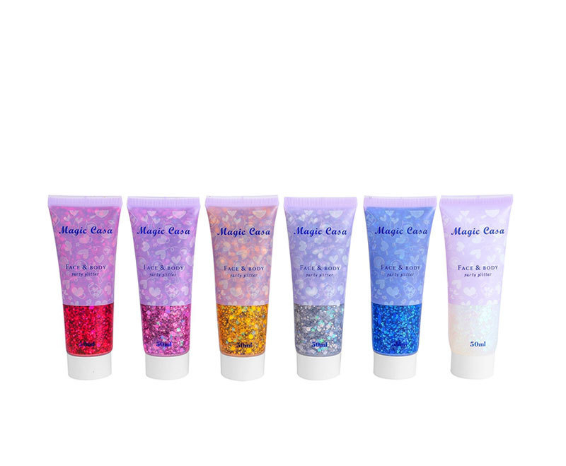 MAGIC CASA Mermaid Scale Sequin Gel Facial Body Lip Sequin Eyeshadow Dazzling Polarized Stage Makeup undefined