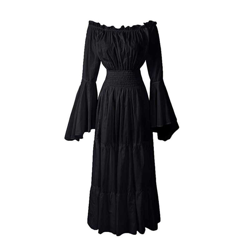 Medieval Ladies Prom Long Dress Halloween Festive Party Cocktail Stage Performance cosplay Costume