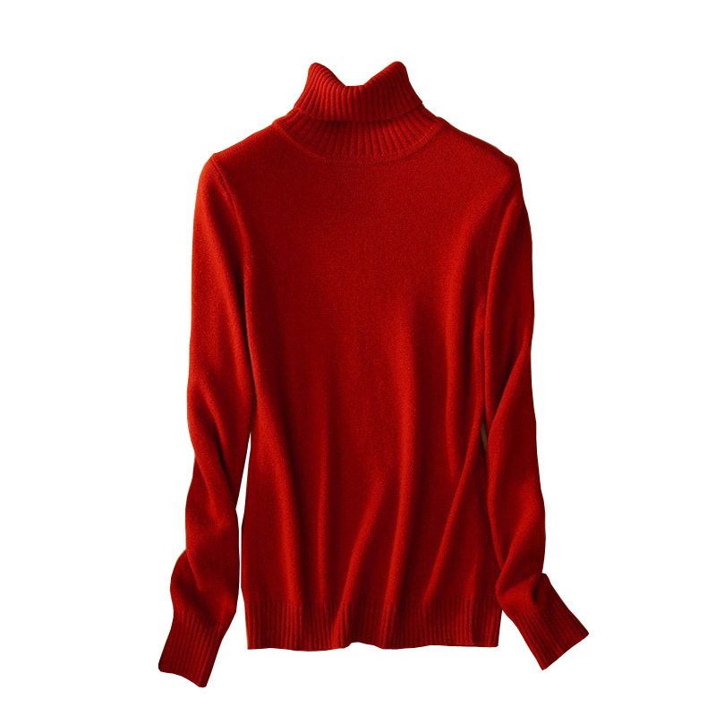 Dropshipping Manufacturer Wholesale Autumn and Winter New Women's Sweater 7-Needle Double-Strand Thickeneded Long-Sleeved Warm Turtleneck Cashmere Sweater Dropshipping Manufacturer Wholesale Autumn and Winter New Women's Sweater 7-Needle Double-Strand Thickeneded Long-Sleeved Warm Turtleneck Cashmere Sweater