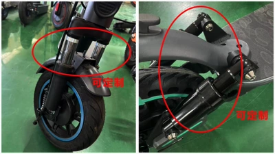 Qatlanan elektrik skuterlər — 8.5inch Scooter Portable - top-version-105ah-add-front-shock-absorption-add-rear-shock-absorption