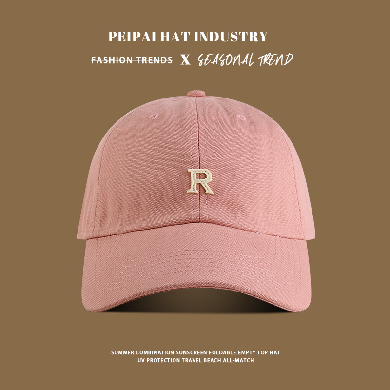 Gorra de béisbol, cara coreana, ala de sombrero pequeña ensanchada, mujer, pómulos, circunferencia de la cabeza grande, sombrero para el sol profundo, sombrero de visera rojo, hombre