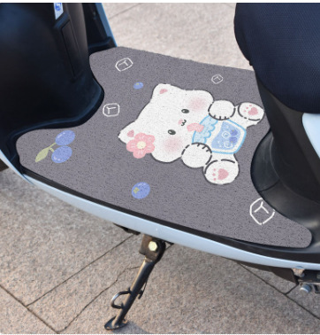 Suitable for Yadi Modern Electric Vehicle Foot Pads, Non-Slip Battery Vehicle Foot Pads, Wire Rings, Dust-Proof and Waterproof Foot Pads