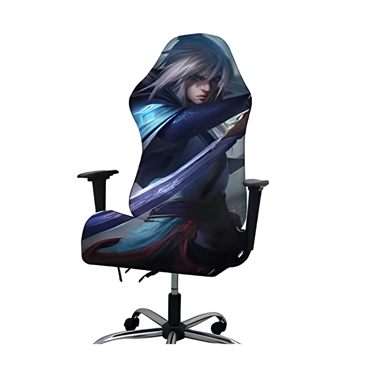 Impresión digital transfronteriza personalizada e-deportes cubierta de silla comercio exterior personalizada seda seda seda cubierta de silla fábrica de fuente