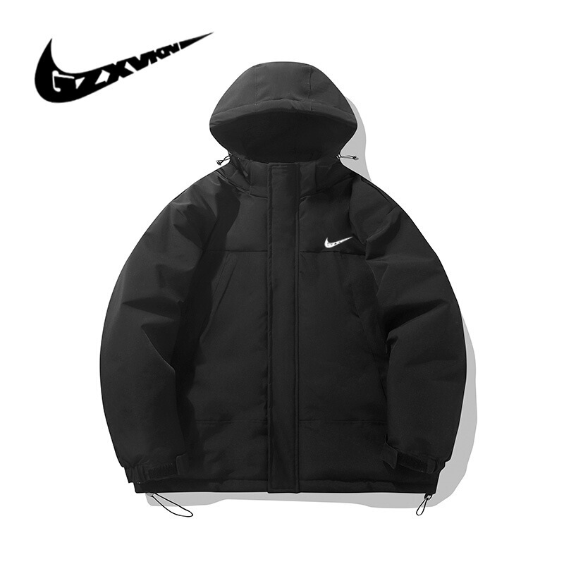 Men's Clothing 2025 Winter Trendy Brand Workwear Cotton Jacket Men's Sports Casual Couple Hooded Popular Men's Cotton Coat Women's
