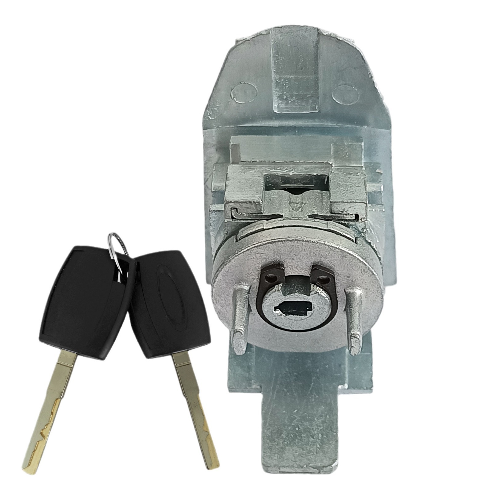 Aplicable a Ford nuevo cilindro de cerradura de la puerta Fox Ford Wing Bo nuevo cerradura de la puerta izquierda de 2 llaves accesorios automotrices
