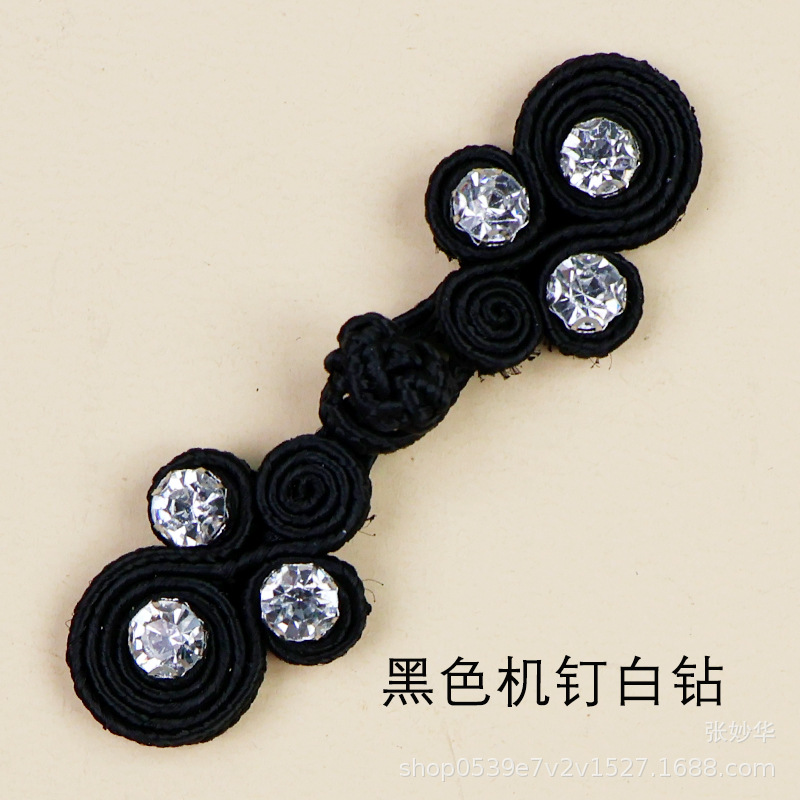 Miaoyi teje a mano cuatro turbinas de diamantes de color clavos hanfu cheongsam vestidos de botones fabricantes de venta directa Guofeng botones