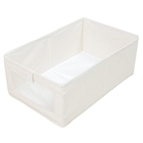 Visual jeans storage box drawer type book wardrobe foldable storage box cotton and linen underwear storage wholesale