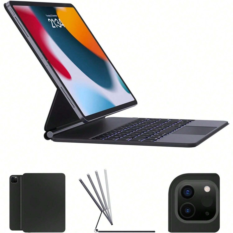 iPad Pro11 Magic Keyboard Ipad10Th Generation Bluetooth Keyboard Protective Case Air6 Magnetic Suspension Anti-Bending and Anti-Fall