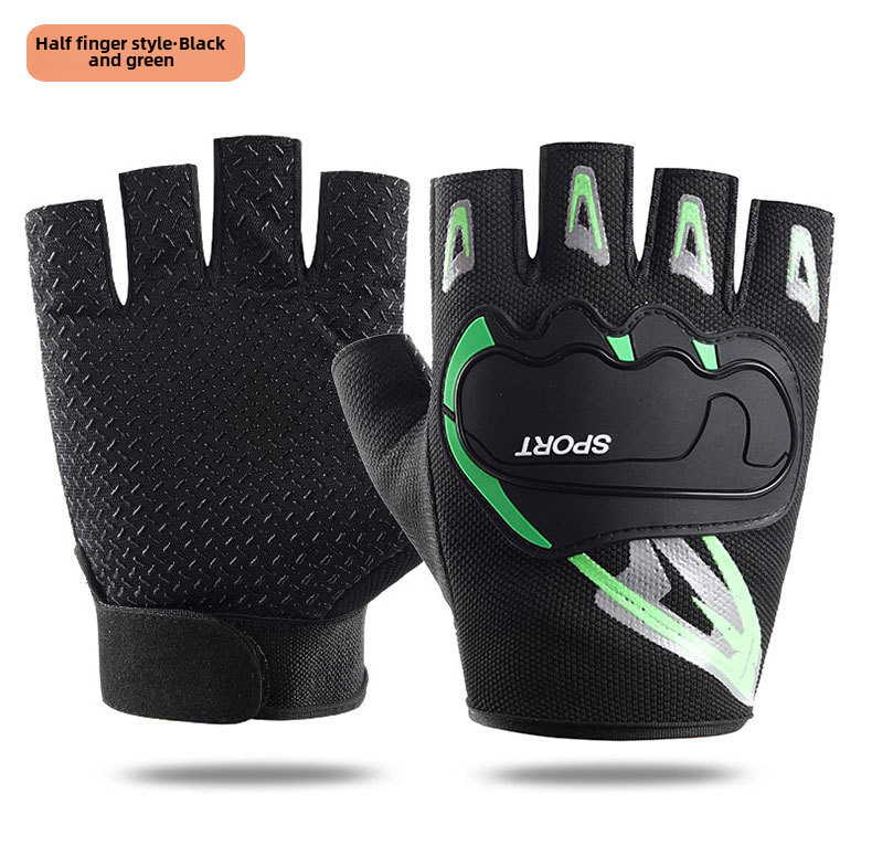 Half-finger Fitness Gloves Men's Outdoor Sports Single and Parallel Bars Equipment Training Non-slip Wear-resistant Anti-seismic Mountaineering Fishin_maomaolike.com