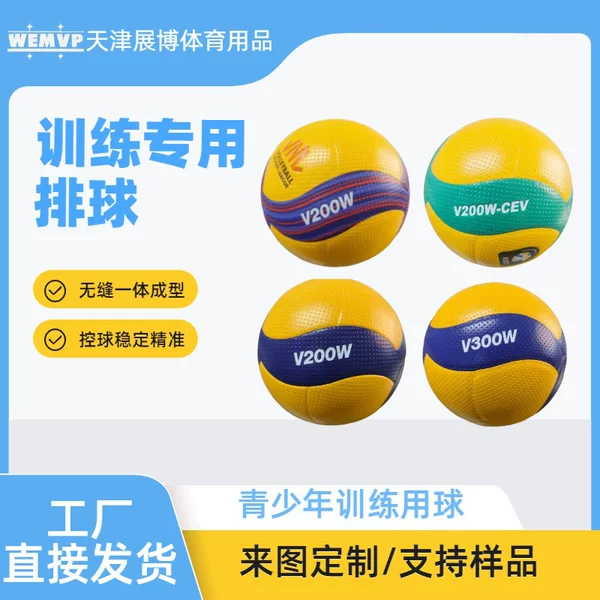 High School Entrance Exam Training and Competition Ball, Pu Heat-Bonded, Size 5, Factory Direct Sale, Soft-Style Youth Volleyball