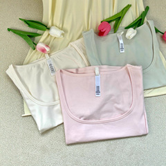 新作IMSカーダシアンCOTTON JERSEY SCOOP NECK T-SHIRTスクープネックフレンチ半袖Tシャツ