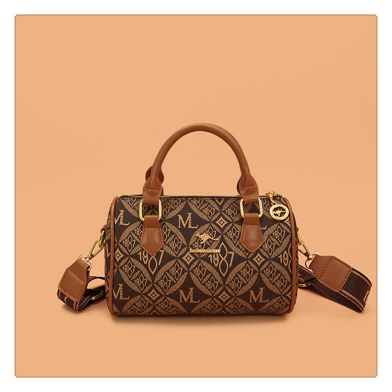 This year's popular cross-border handbag for women is the 2024 new printed letter texture light luxury Boston handbag and single-shoulder bag undefined
