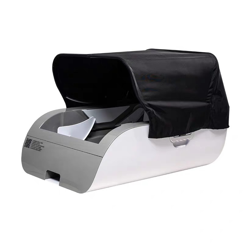 LITTEPETS inodoro eléctrico para gatos desodorizador semicirculado extra-grande abierto para gatos