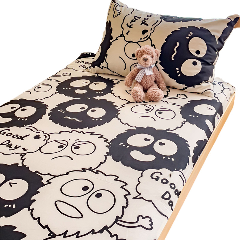 Ropa de cama de dormitorio de estudiantes de algodón más terciopelo 90x190 todo incluido colchón con cremallera funda protectora funda de cama 2023 nuevo estilo