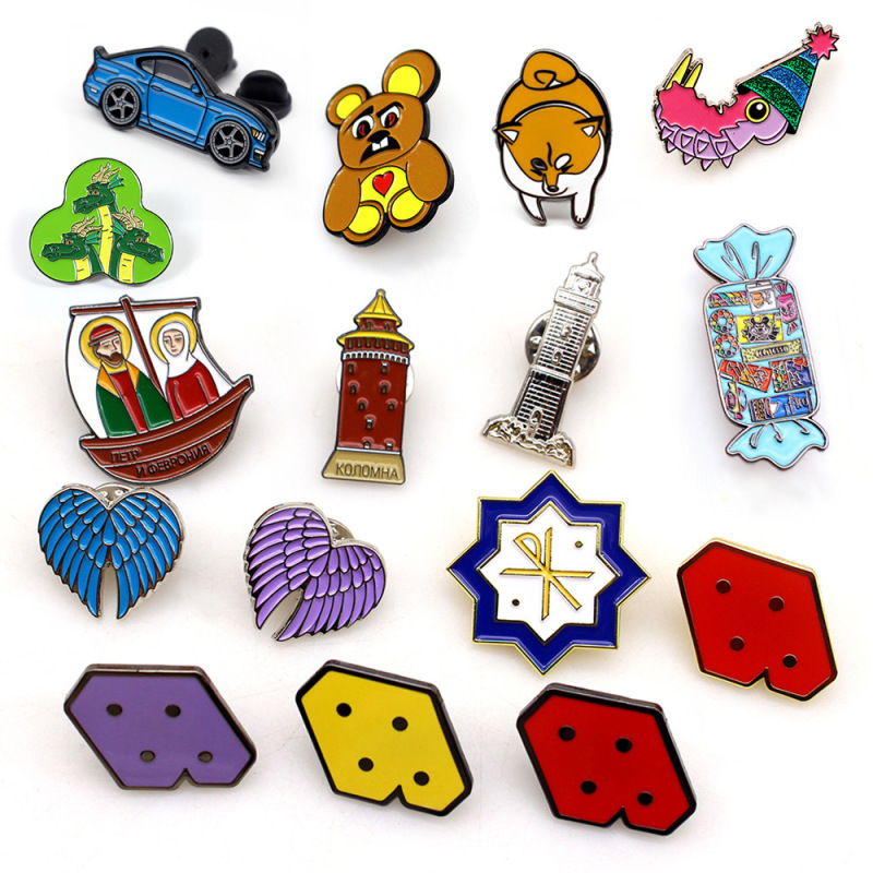 Imitation Enamel Craft Badge, Personalized Trendy Brooch, Cultural and Architectural Wing Design, Versatile Clothing Accessory Pin Imitation Enamel Craft Badge, Personalized Trendy Brooch, Cultural and Architectural Wing Design, Versatile Clothing Accessory Pin