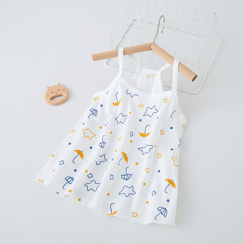 Baby Girl Summer Slip Skirt Clothes Pure Cotton Princess Skirt Baby Thin Skirt 3-Year-Old Super Cute Summer Vest Baby Girl Summer Slip Skirt Clothes Pure Cotton Princess Skirt Baby Thin Skirt 3-Year-Old Super Cute Summer Vest