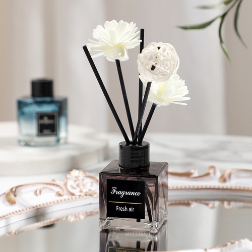 50ml square bottle fireless aromatherapy essential oil set air freshener room perfume toilet deodorizing room perfume