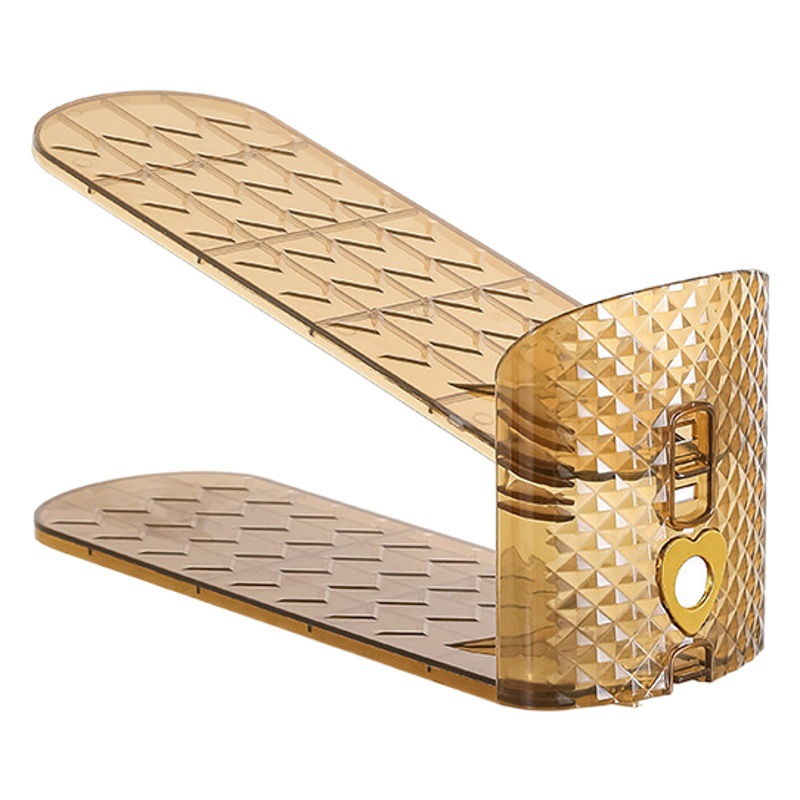 Luz estilo de lujo hogar doble capa ajustable simple Zapatero gabinete de zapatos artefacto Almacenamiento de zapatos estante de almacenamiento de espacio titular del zapato