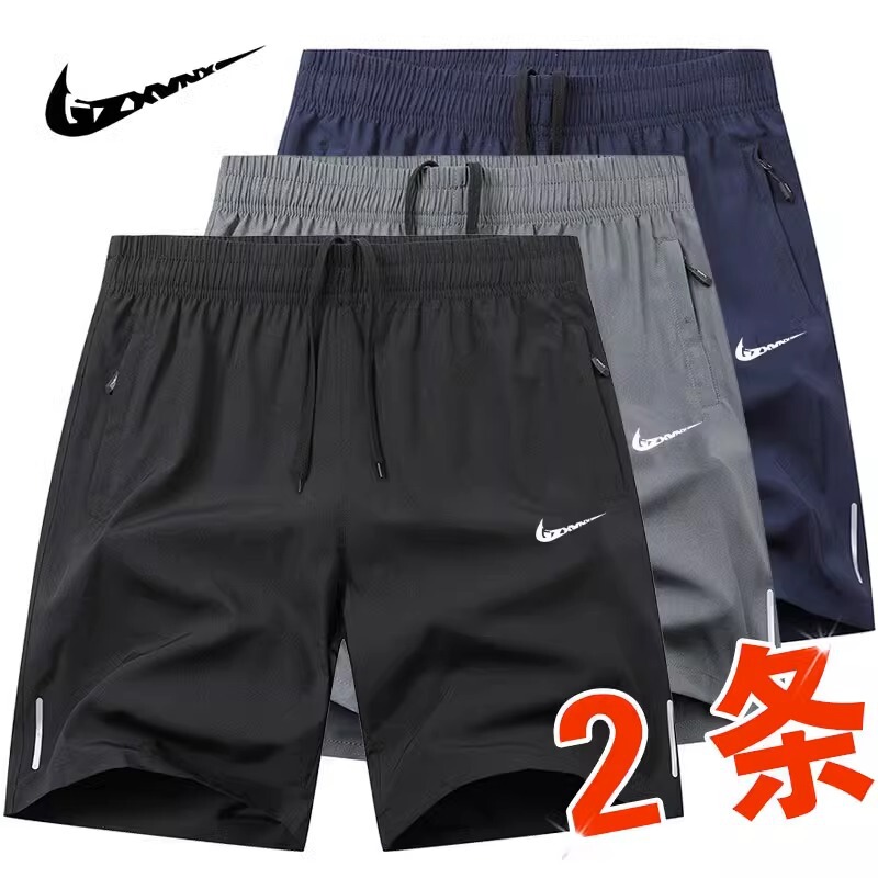 A generation of hair brand ice silk sports shorts men's 2025 new summer leisure plus size running quick-drying five A generation of hair brand ice silk sports shorts men's 2025 new summer leisure plus size running quick-drying five
