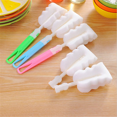 新款海綿清洗杯刷具可拆卸保溫杯刷子奶瓶刷洗杯子清潔刷獨立包裝