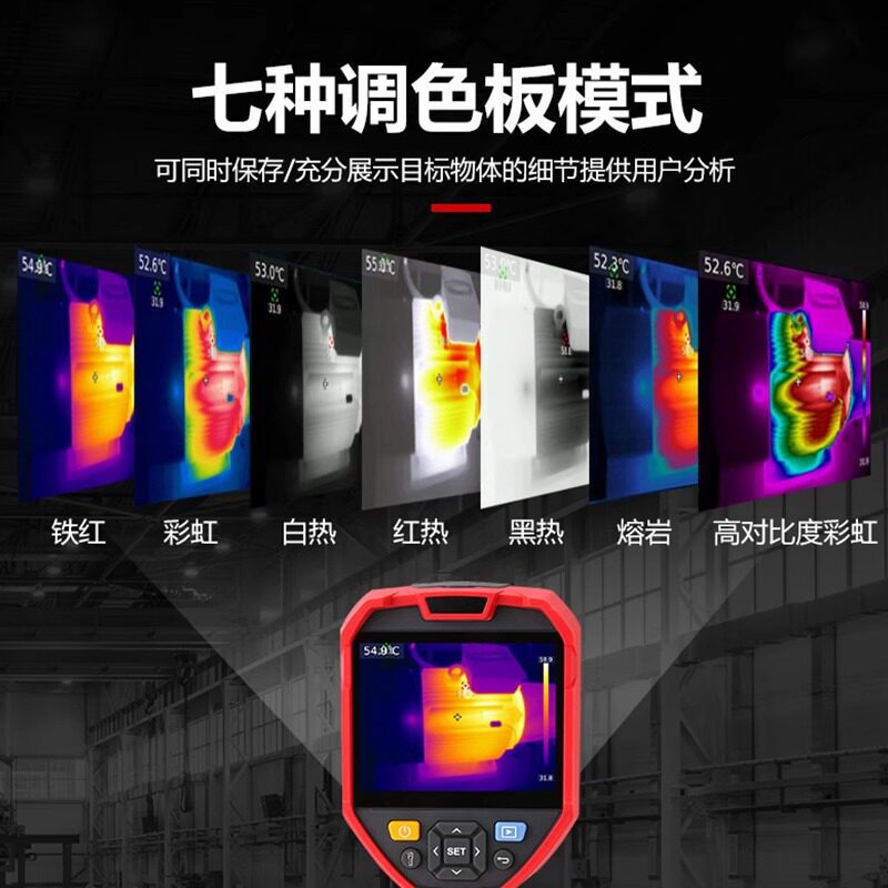 Unidad de imágenes térmicas infrarrojas UTi120S termómetro de alta definición para la detección de calefacción por suelo térmico de energía industrial UTi1260B + image 5