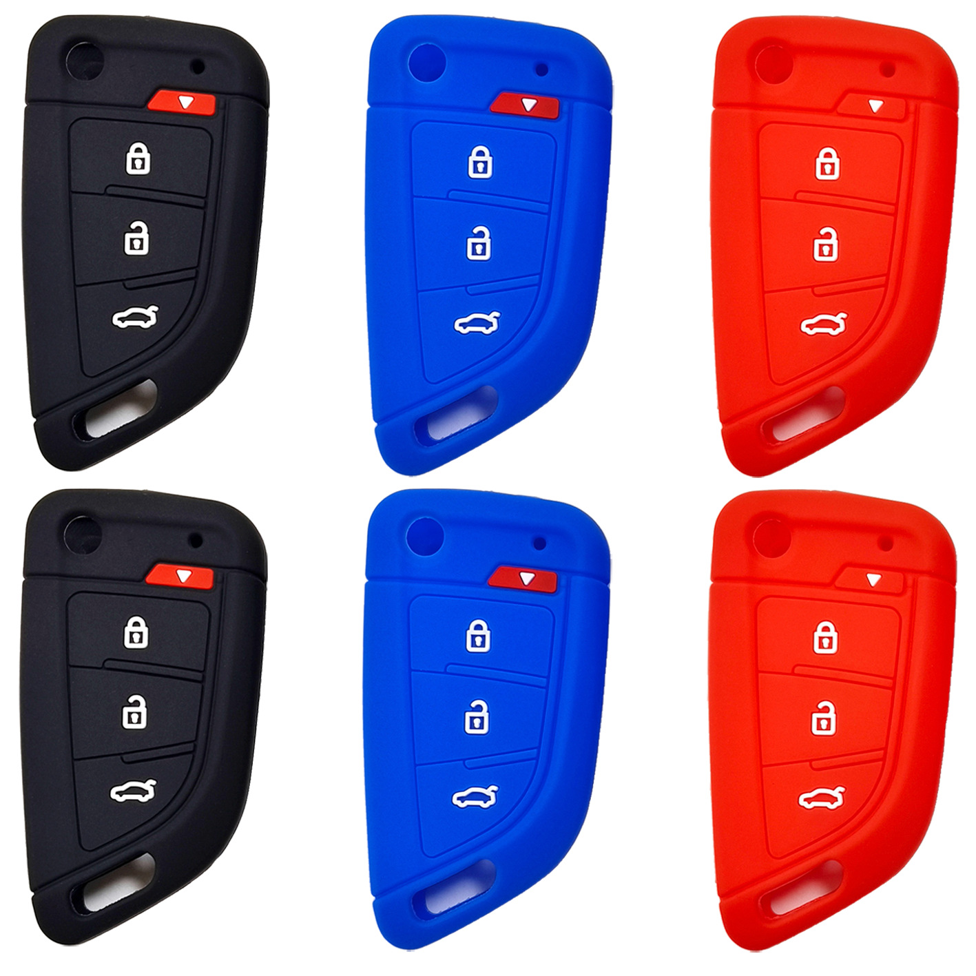 VVDI 서브머신 블레이드 2세대 후면 수정에 적합 Toyota Hyundai Buick 접이식 3키 자동차 실리콘 키 커버