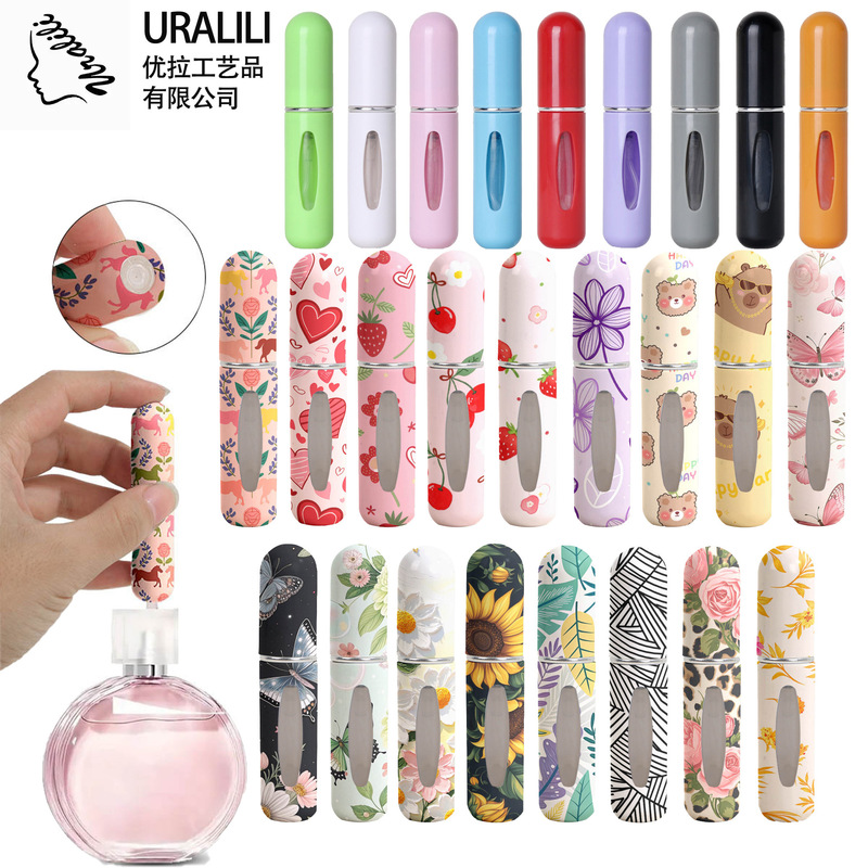 Cross-Border Hot-Selling Cute Plastic Perfume Bottle Sample Portable Travel Bottom Direct Charging High-End Spray Bottle Cross-Border Hot-Selling Cute Plastic Perfume Bottle Sample Portable Travel Bottom Direct Charging High-End Spray Bottle