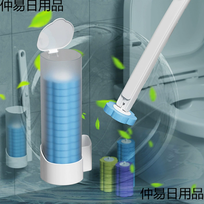 Disposable toilet brush household no dead corner toilet brush replacement head wall-mounted bathroom cleaning wall-mounted