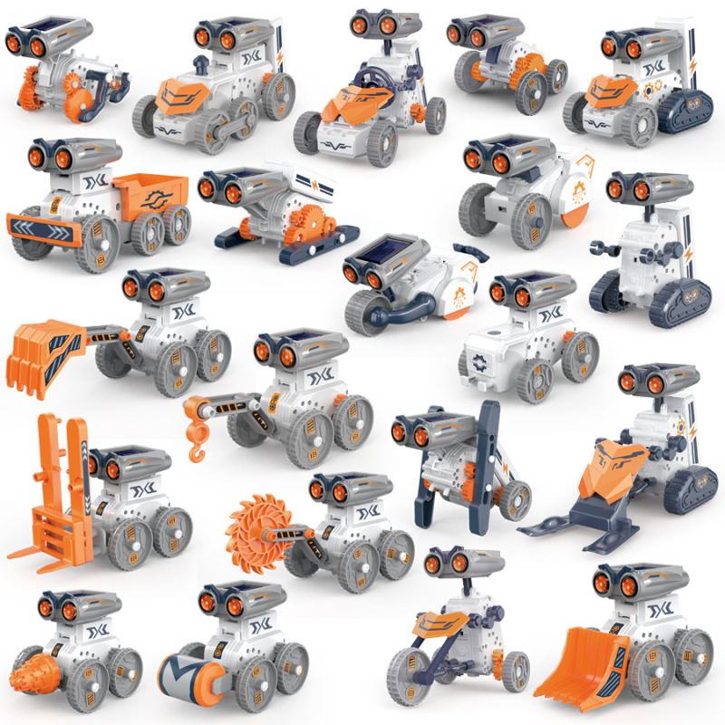 国境を越えた組み立て教育玩具ソーラー 21 イン 1 電気ロボット DIY 組み立てデュアルドライブ科学教育玩具|undefined
