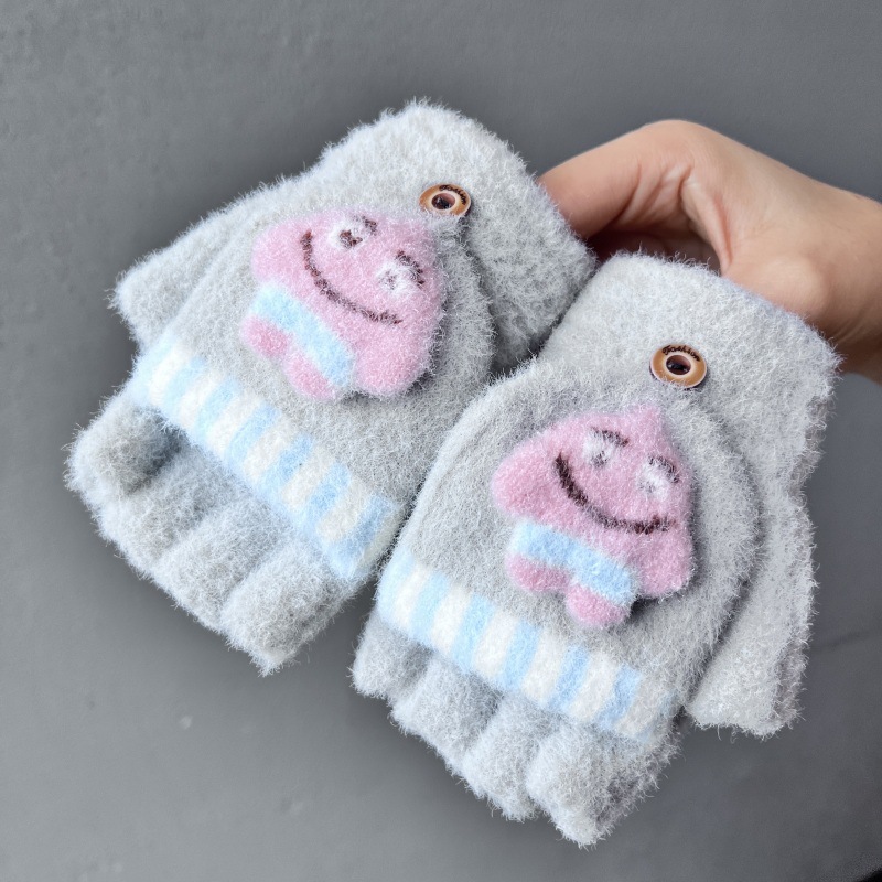 Cartoon gloves, fingerless