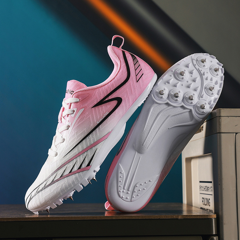 Zapatillas de Atletismo Profesionales Tela y TPU Transpirable para Pista de Atletismo y Pista Sintética