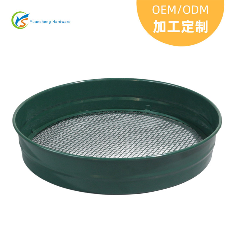 Round Metal Mesh Sieve, Household Garden Soil Filtering Tool, Galvanized Iron Gardening Soil Sieve Filter Round Metal Mesh Sieve, Household Garden Soil Filtering Tool, Galvanized Iron Gardening Soil Sieve Filter