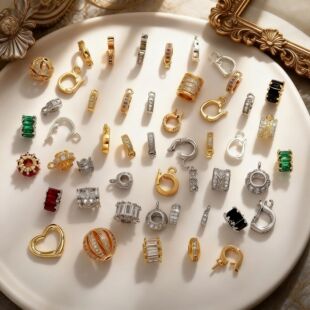 18K��ɫ�ʯ�f�ܿ�Ͱ���������朵������ֹ�DIY�Ʒ����羳