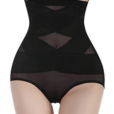Traceless High Waist Cross Belly Tucking Underwear Triangle Mesh Women's Postpartum Body-Shaping Breathable Hip-lifting Body-shaping Underwear Traceless High Waist Cross Belly Tucking Underwear Triangle Mesh Women's Postpartum Body-Shaping Breathable Hip-lifting Body-shaping Underwear
