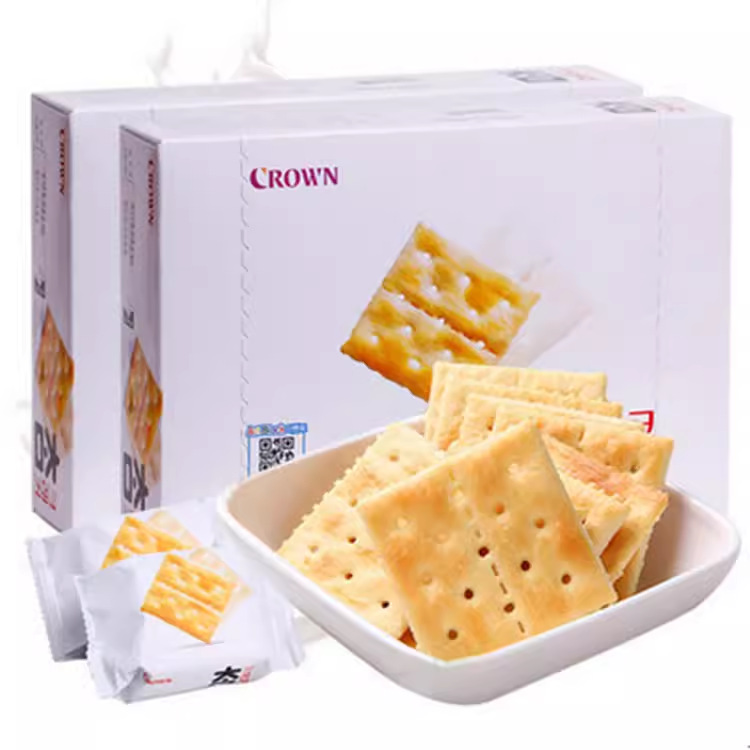 韩国进口食品克丽安太口饼干280g梳打网红充饥早餐饱腹饼干零食品