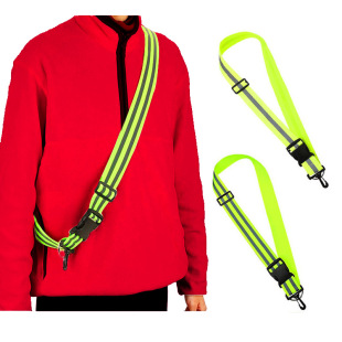 Reflective Cross-Body Strap Cross-Body Shoulder Strap Manufacturer Night Running and Cycling Protection Cross-Border Amazon Cross-Body Strap Reflective Cross-Body Shoulder Strap