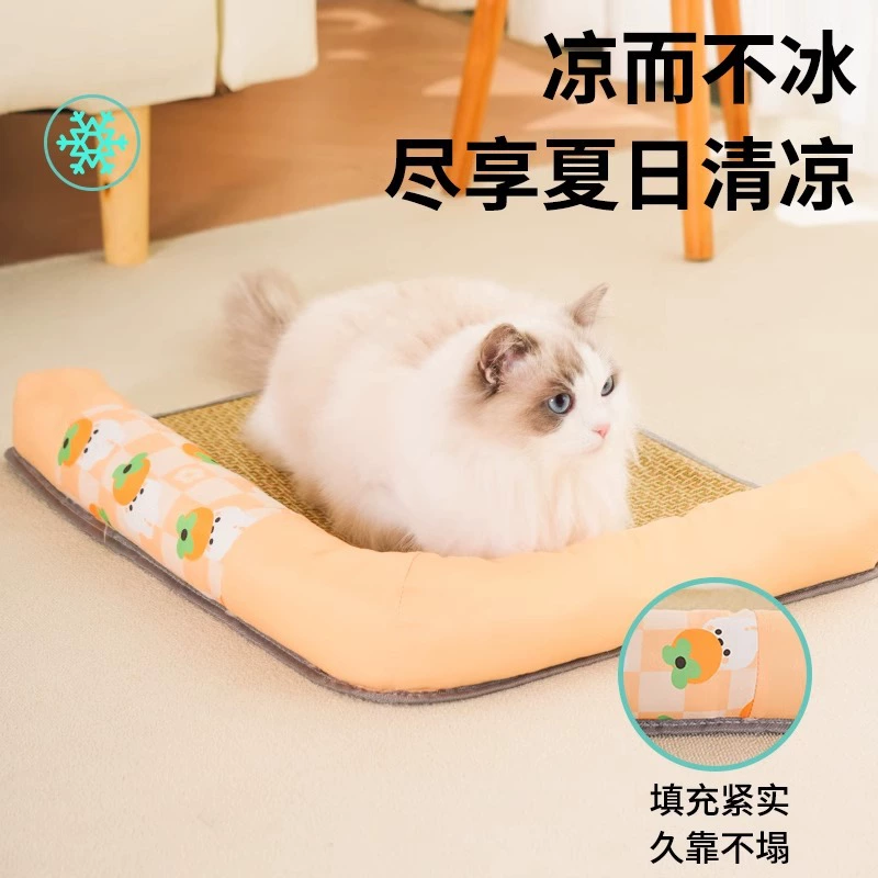 Коврик для домашних кошек, коврик для домашних собак и кошек, летний охлаждающий универсальный ледяной коврик, защита для шеи, мягкая подушка, коврик