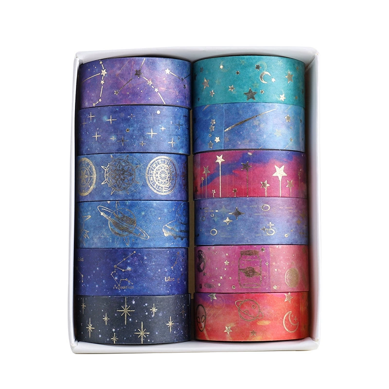 奕达 (Cross-border trading), starry sky, paper tape, creative sticker, DIY, scheduler